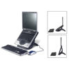 Picture of 3M LX550 Vertical Notebook Computer Riser, Cable Management, 9x12x6 1/2 - 9 1/2, Black