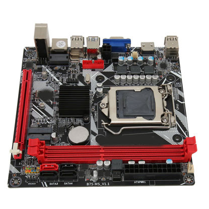 Picture of Computer Motherboard, B75 MS LGA 1155 ITX Gaming Motherboard for Celeron, i3 i5, DDR3 16GB, NVME M.2, M.2, SATA3.0, VGA, PCI E 16X, USB3.0, USB2.0