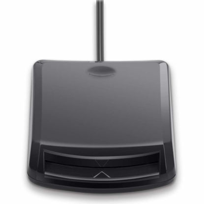 Picture of Belkin CAC Card Reader - Smart Card Reader With USB Connection - Compatible With Multiple Operating Systems and Contact Smart Cards - Protects Electronics and Uses only Read-Only Memory