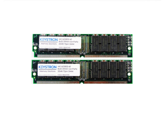 Picture of 64MB 2X32MB 72pin SIMM Sampler Memory for Korg Triton Studio, Triton Extreme, Triton Rack RAM