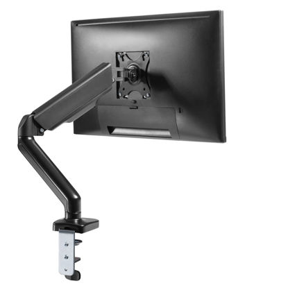 Picture of Stellar Mounts Spring LCD Monitor Arm with USB and Multimedia Ports for: BenQ 27 Inch IPS Monitor 1080P Proprietary Eye-Care Tech Ultra-Slim Bezel GW2780,Black