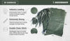 Picture of Green Sandbag Sandbags Will Hold 50 Pounds of Sand Polypropylene Olive Drab (50)