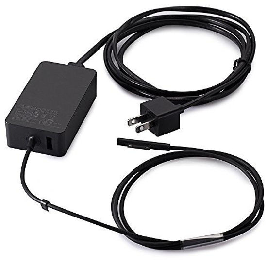 Picture of Zodiac Surface 65W 15V 4A Charger Power Supply for Microsoft Surface Book Surface Pro 3 & Pro 4 Tablet with 6Ft Cable USB Port Adapter Model 1706