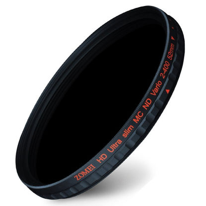 Picture of Zomei 52mm HD Ultra Slim 18 Layer Multi-Coated ND2-ND400 Fader Variable Neutral Density Lens Filter Adjustable ND Filter German Schott Optical Glass
