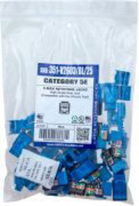 Picture of Vertical Cable 351-V2603/BL/25: CAT5e Keystone Jacks - Blue - 25 Pack