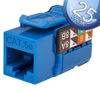 Picture of Vertical Cable 351-V2603/BL/25: CAT5e Keystone Jacks - Blue - 25 Pack