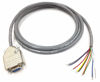 Picture of 3 Foot DB9 Female to Blunt End RS232 Extension Serial Cable - 24 AWG with Grey PVC Jacket - Made in USA by Custom Cable Connection