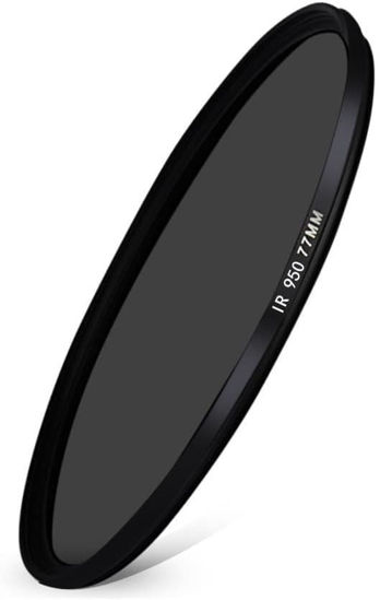 Picture of MINZIHAO 49mm-82mm infrared infrared filter 680NM 720NM 760NM 850NM 950NM fun art photography filter(49mm,850nm), MINZIHAO6666