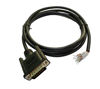 Picture of CompuCablePlusUSA.com Best Industrial Serial DB15 D-Sub15 Pin Male RS232 Serial Cable with Bare Wire - 28 AWG with Black PVC Jacket (Male, 25 Feet)