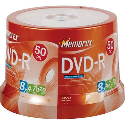 Picture of Memorex 4.7GB/8x DVD-R (50-Pack Spindle)