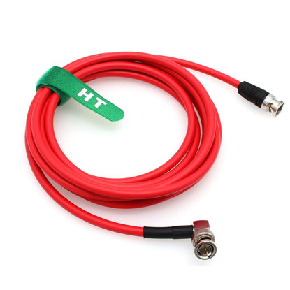 Picture of HangTon 12G 4K HD SDI Video Coaxial BNC Cable for Camera Monitor Canare LV-61S 75 Ohm 5m for for Sony FS7 FX9 FX6 Alexa DSMC2 Camera Blackmagic SmallHD Atomos Monitor