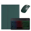 Picture of kaidisen Backlit Keyboard for Galaxy Tab S9 11 inch/Tab S9 FE 10.9 inch/Tab S8 11 inch/Tab S7 11" Keyboard Case with Mouse, Detachable Backlight Color Keyboard Case with S Pen HolderDark Green+Black