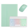 Picture of kaidisen Backlit Keyboard for Galaxy Tab A7 10.4 inch 2022/2020 Model (SM-T509 T500 T503 T505 T507), Keyboard Case with Mouse, Detachable Backlight Color Keyboard Case,Mint Green+White
