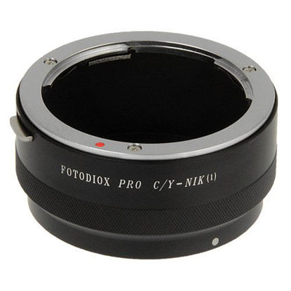 Picture of Fotodiox PRO Lens Mount Adapter, Contax Yashica (C/Y) Mount Lens to Nikon 1-Series Camera, fits Nikon V1, J1 Mirrorless Cameras, CY-Nik(1) PRO
