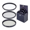 Picture of ProOptic 82mm Digital Essentials Filter Kit, with Ultra Violet (UV), Circular Polarizer and Neutral Density 2 (ND2) Filters, with Pouch