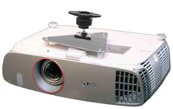 Picture of PCMD, LLC. Projector Ceiling Mount Compatible with BenQ HT2050 HT2050A HT2150ST HT3050 W1110 W2000 (4-Inch Extension)