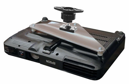 Picture of PCMD, LLC. Projector Ceiling Mount Compatible with Epson PowerLite 1775W 1776W 1780W 1781W 1785W 1795F (4-Inch Extension)