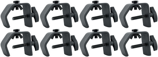 Picture of (8) Rockville LC70 Heavy Duty C Clamp - Mount Light Up to 70 LBS, Adjustable Knob