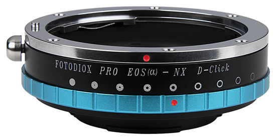 Picture of Fotodiox Pro IRIS Lens Mount Adapter Compatible with Canon EOS EF Full Frame Lenses to Samsung NX Mount Cameras