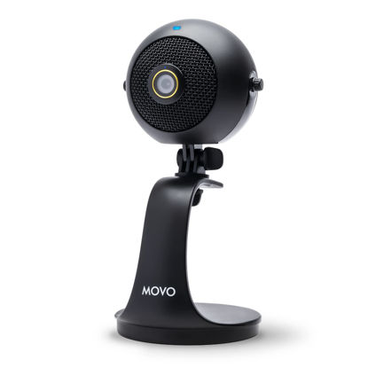 Picture of Movo WebMic-HD Webcam and Condenser Microphone - 1080p HD Webcam and Pro Cardioid Condenser Mic - HD USB Camera and Computer Microphone for Streaming, Gaming, Work-from-Home, Video Calls