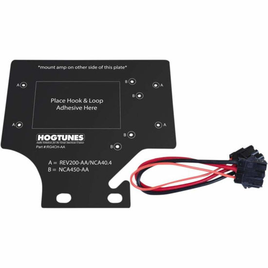 Picture of Hogtunes RG4CH-AA 2 or 4 Channel Amplifier Mount for 1998-2013 Harley-Davidson Road Glide
