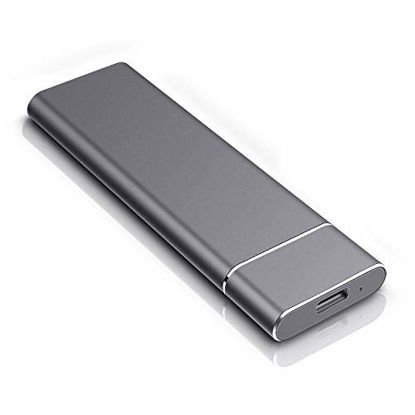 Picture of Portable Hard Drive 1TB 2TB USB3.1 Hard Drive Compatible with Mac, PC, Desktop, Laptop, MacBook, Chromebook 2TB-Black (2TB-YOP-A2)