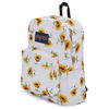 Picture of JanSport Superbreak Plus Backpack - School, Work, Travel, or Laptop Bookbag with Water Bottle Pocket, Sunflowers White
