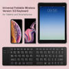 Picture of Wireless Bluetooth Keyboard Compatible with Samsung Galaxy S21/Ultra/Plus/S21+ 5G Plus Phone HolderStand - Ultra Slim Folding Rechargeable FullSize Keyboard!
