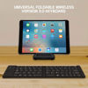Picture of Wireless Bluetooth Keyboard Compatible with Samsung Galaxy S21/Ultra/Plus/S21+ 5G Plus Phone HolderStand - Ultra Slim Folding Rechargeable FullSize Keyboard!