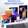 Picture of Slim Foldable Wireless Keyboard Compatible with Samsung Galaxy Tab Active Pro TOUCHPAD Mouse is Universal Providing 48H Use, 560 Days Standby, Portable, Compact, Tri-Fold, Rechargeable!