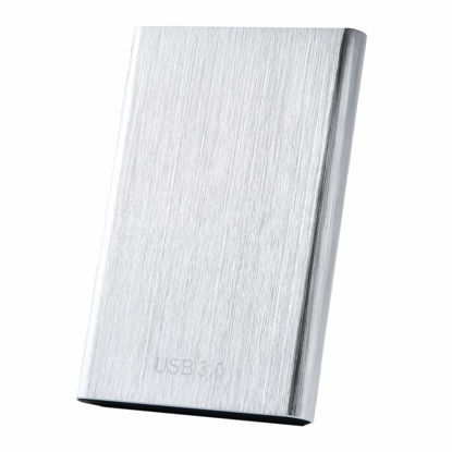 Picture of Ultra Slim Portable External Hard Drive 2TB HDD-USB 3.0 for PC, Mac, Laptop, PS4, Xbox one,Xbox 360-Super Fast Transmission-HD(2TB Silver-A)