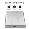 Picture of Ultra Slim Portable External Hard Drive 2TB HDD-USB 3.0 for PC, Mac, Laptop, PS4, Xbox one,Xbox 360-Super Fast Transmission-HD(2TB Silver-A)