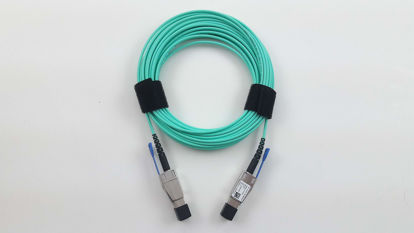 Picture of Hewlett Packard Enterprise SAS External Cable - SAS 12Gbit/s - 4 x Mini SAS HD (SFF-8644) (M) to 4 x Mini SAS HD (SFF-8644) (M) - 33 ft - for P/N: C8S83A