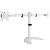 Picture of VIVO Premium Dual Ultra Wide LCD LED 27 to 38 inch Monitor Desk Stand, Heavy Duty, Free-Standing Telescoping Arms, Flush Wall Setup, Fits 2 Screens, White, STAND-TS38BW