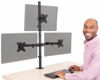 Picture of Stand Steady Triple Monitor Desk Stand with Clamp-On Base, for Home or Office Use, Height Adjustable Computer Monitor Stand with Full Articulation Mounts, Fits Most LCD/LED Monitors 13-32 Inches