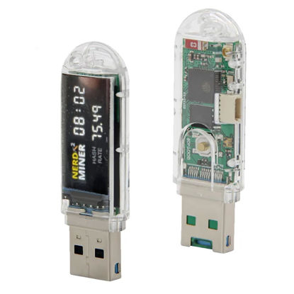 Picture of NerdMiner Bitcoins Miner V2 USB 75KH 1W T-Display S3 Mini Bitcoin Solo Lottery Miner Win 3.125 BTC with Low Power Consumption