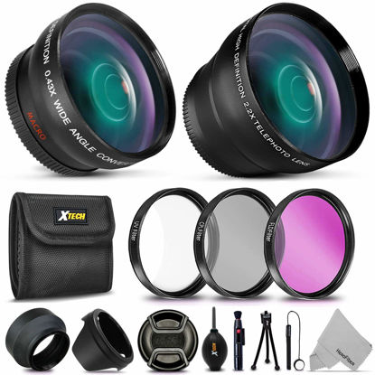 Picture of Essential 58mm Accessory Kit for Canon EOS Rebel T7i T6i T6S T5i T5 T4i T3i T3 T2i EOS 80D, 70D 77D EOS 60D 5D 5D Mark III, EOS 1200D 1100D 100D SL1 EOS M3 M2 M Xsi XTi XT