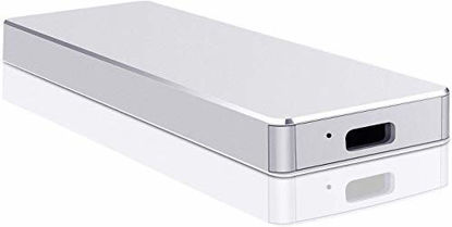 Picture of Ultra-high-Speed External SSD Portable and Large-Capacity Laptop Desktop Mobile Solid State Drive, Mac SSD External Solid State Drive (2TB, Silver)
