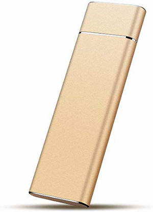 Picture of External 2TB SSD, USB 3.1 Type-C 540MB/s High-Speed Read Write Portable SSD External Hard Drive Mobile Solid State Drive (2TB, Red) (2TB, e)