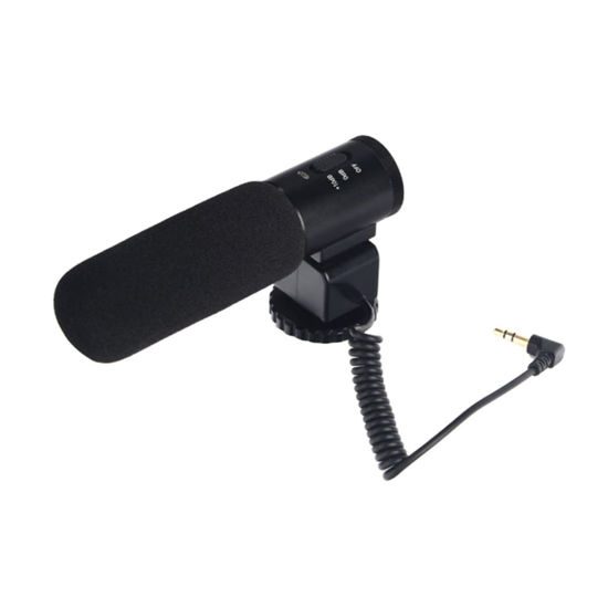 Picture of UKCOCO Mic for Camera Mic for Camera Interview Microphone Interview Mic DSLR Microphone Black Video Camera Noise Reduction Interview Microphone for Camera Noise Cancelling Camera Mic