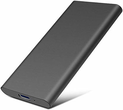 Picture of External 2TB SSD, USB 3.1 Type-C 540MB/s High-Speed Read Write Portable SSD External Hard Drive Mobile Solid State Drive (2TB, Red) (2TB, g) (2TB, BB)