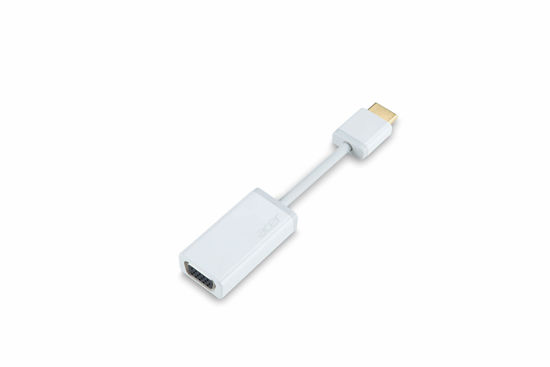 Picture of Acer HDMI to VGA Adapter (Model ACB521, Part # NP.CAB1A.024) - White