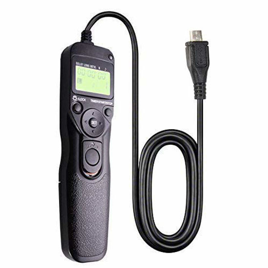 Picture of Foto&Tech LCD Timer Shutter Release Remote Control Cord (Compatible with Fujifilm X-A5, X-H1, X-E3, X70, X30, X100T, X-A2, X-T1, X-E2, X-M1, X-A1, X-Q1, S1)