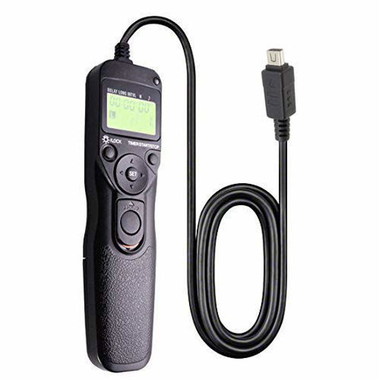 Picture of Foto&Tech LCD Timer Shutter Release Remote Control Cord (Compatible with Olympus OM-D E-M5 Mark II, E-M5, E-M1, E-M10, Pen-F, Pen E-PL8, Pen E-PL7, Pen E-P5)