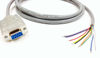 Picture of Custom Cable Connection 6 Foot DB9 Female to Blunt End RS232 Extension Serial Cable - 24 AWG with Grey PVC Jacket - Made in USA