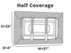 Picture of Covermates Outdoor Half TV Cover - Up to 70 Inches, Durable Polyester, Weatherproof, Dustproof, Draw Cord Closure, Outdoor TV Covers-Charcoal