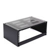 Picture of AEONS 4U Wall Mount Reinforced Bracket Network Rack Low Profile Vertical & Horizontal Mounting 19" Patch Panel Bracket for Shallow Server Switch IT Studio Equipment, Vented Top Shelf, Black