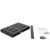 Picture of AEONS 4U Wall Mount Reinforced Bracket Network Rack Low Profile Vertical & Horizontal Mounting 19" Patch Panel Bracket for Shallow Server Switch IT Studio Equipment, Vented Top Shelf, Black