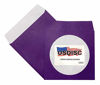Picture of USDISC Paper Sleeves 100g Window, Flap, Purple, Pack of 1000