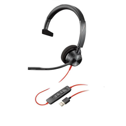 Picture of Plantronics Poly Blackwire 3310 USB-A Wired Headset - 213928-101